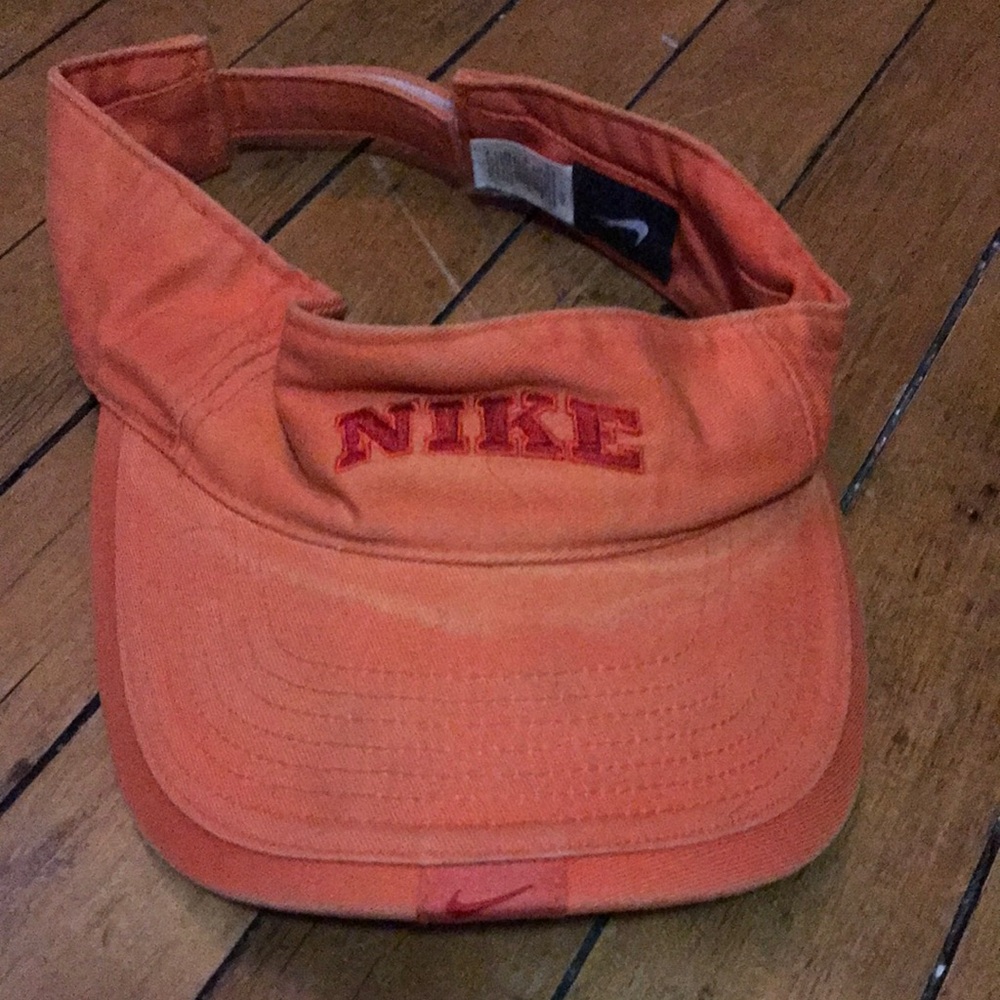 Nike Pro Classics Bright Orange Visor with Black Logo